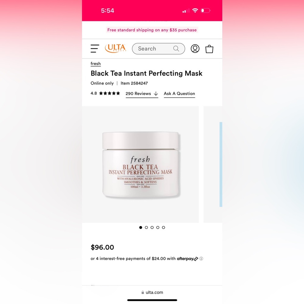 Brand new Fresh black tea mask